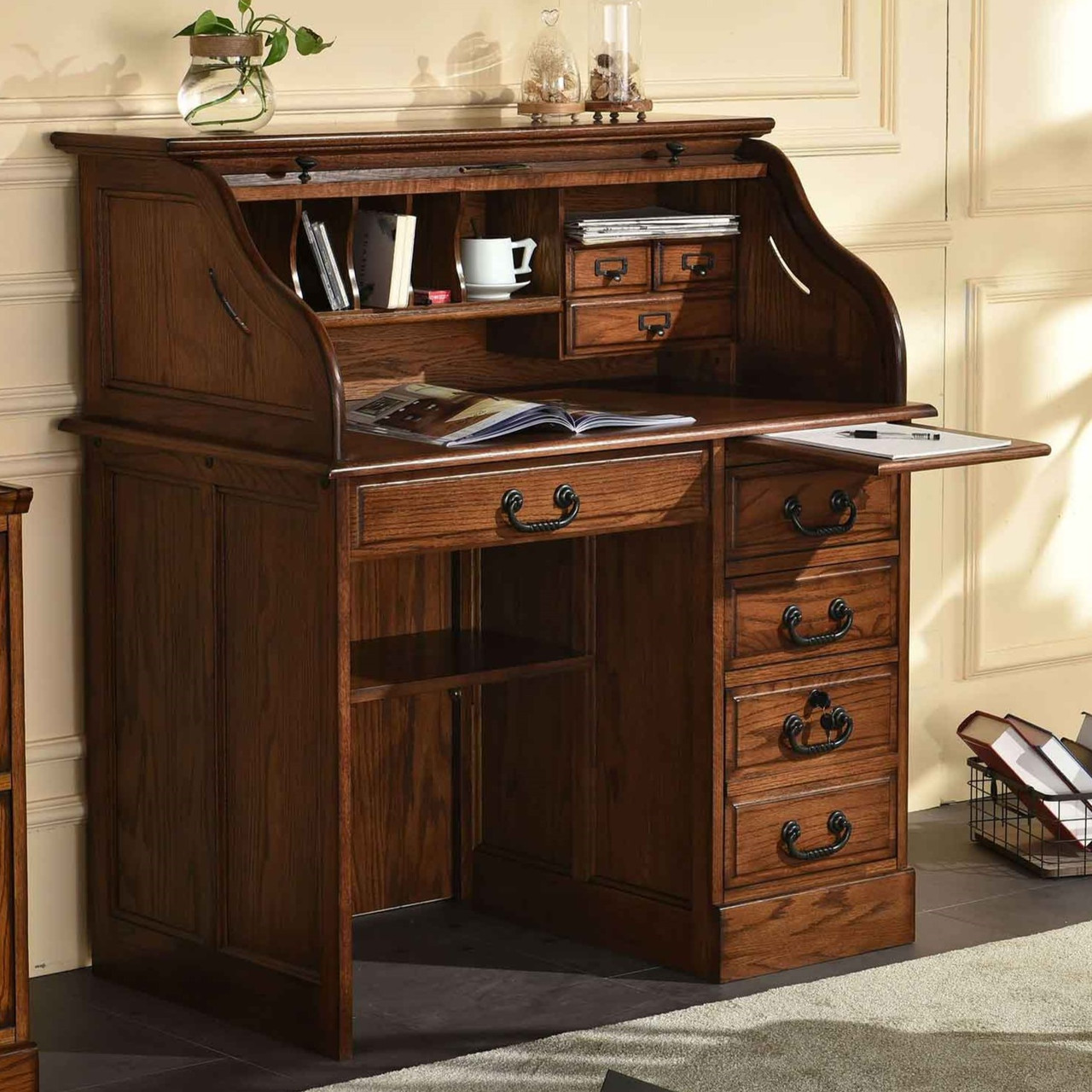 roll top computer desk