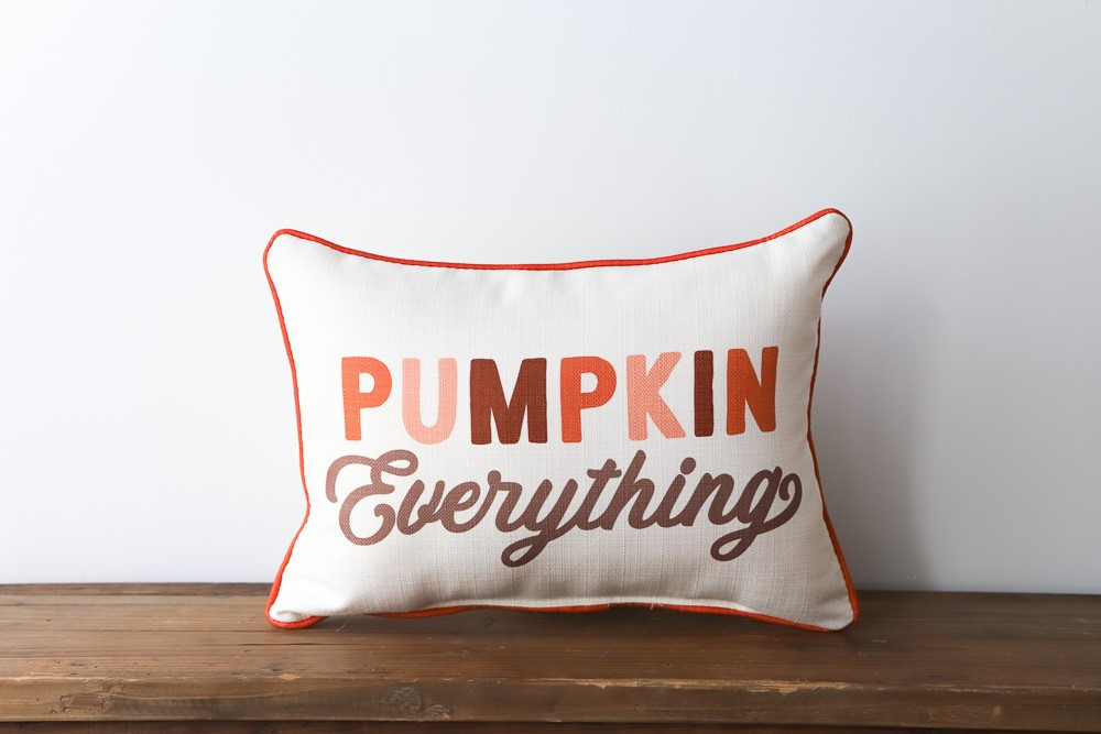 Pumpkin Everything Lumbar Pillow Country Marketplace
