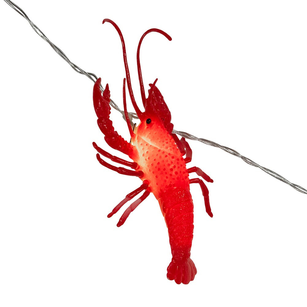 10Light Red Lobster LED Novelty Party Light Set Country Marketplace