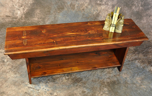 Rustic Reclaimed Wood 4' Bench 4L x 14D x 18H