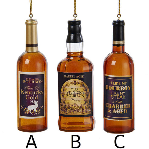 Bourbon Bottle Ornament