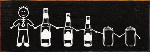 Beer Stick Family Wood Sign