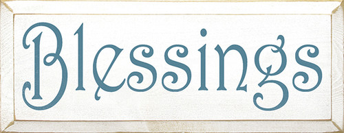 Blessings Wood Sign