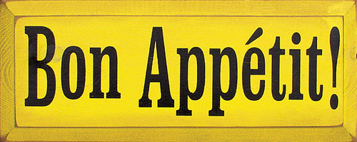 Bon Appetit Wood Sign
