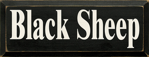 Black Sheep Wood Sign