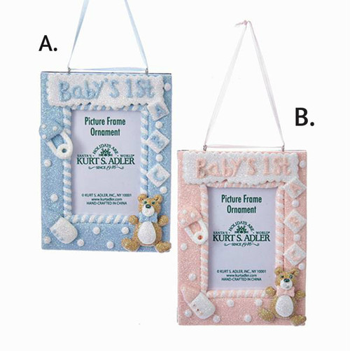 Baby First Christmas Frame Ornament