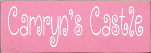 3.5x10 Pink board with White text

Camryn's Castle
