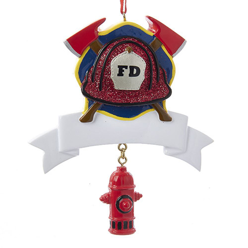 Fireman Fire Department Personalizable Ornament