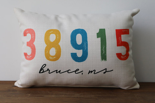zip code pillows