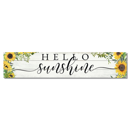 Hello Sunshine with sunflowers Pine Pallet Wooden Sign