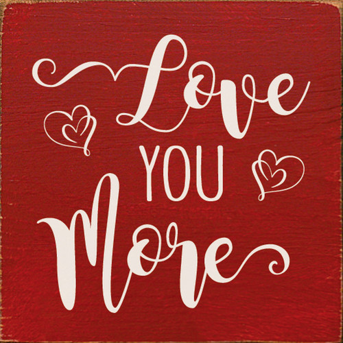 Love with Heart - Tall Wood Sign 36x7.5 - Country Marketplace