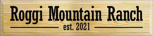 7x30 Poly board with Black text

Roggi Mountain Ranch est. 2021