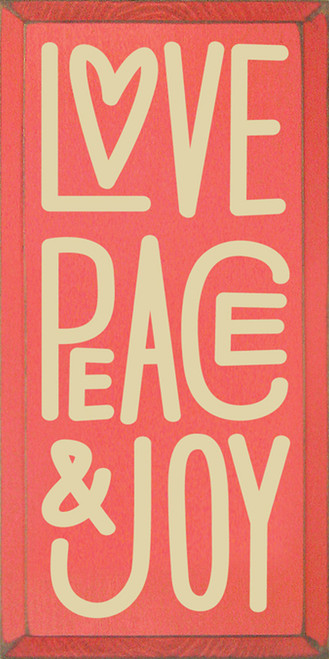 love@peaceページ Peace, Love, And Understanding - Wood Sign 9x36 - Country Marketplace