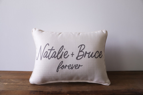 You And Me Forever with Names Custom Rectangle Pillow