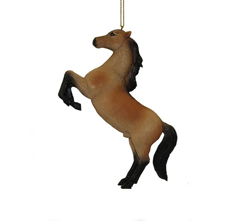 Beautiful Detailed Realistic Tan Brown Horse Ornament