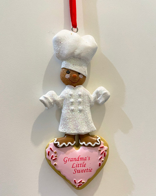 Grandma's Little Sweetie Resin Ornament 5.75in.