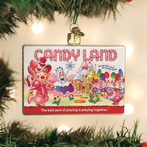 Christmas Glass Ornament Candy Land Classic Board Game - 3.75 Inch Blown Glass Decoration for Your Sweet Tooth Christmas Tree