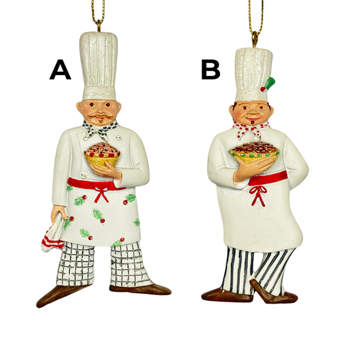 Christmas Chef Baker Ornament