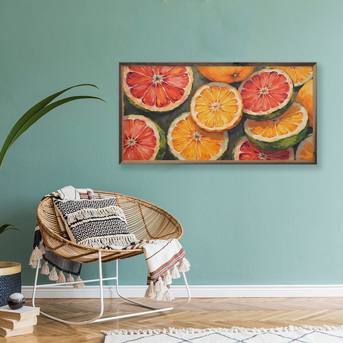Summer Citrus Fruit - Wood Framed Art - Multiple Sizes - Country