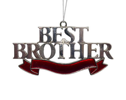 Best Brother Ornament with banner