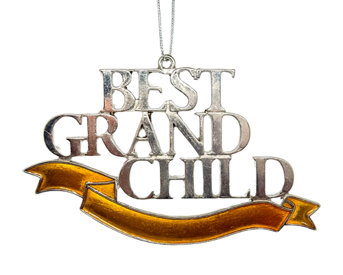 Best Grandchild Ornament with banner