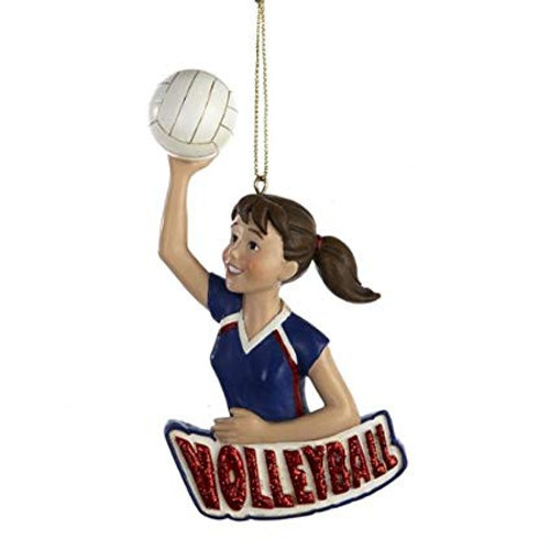 Girl Volleyball Player Ornament