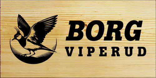 9x18 FLAT EDGE Poly board with Black text

BORG VIPERUD