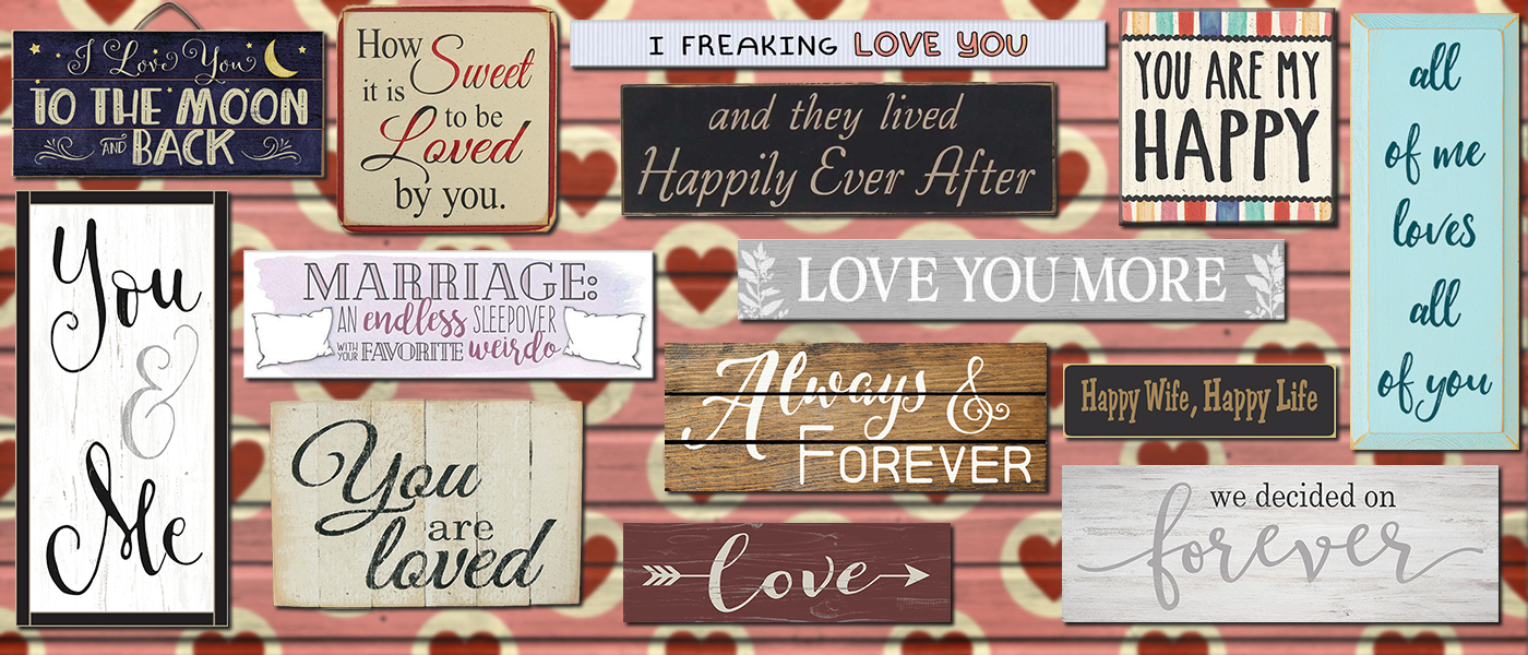 Love And Romance Quotes On Wood Signs