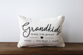 Grandkids Make Life Grand with Custom Kids Names Rectangle Pillow