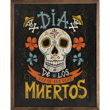 Dia De Los Muertos - Day Of The Dead - Wood Framed Sign - Country ...