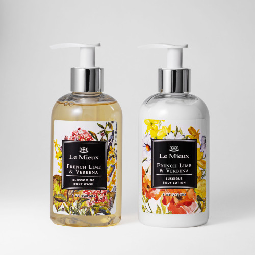 French Lime and Verbena Body Essentials Set - Le Mieux Cosmetics