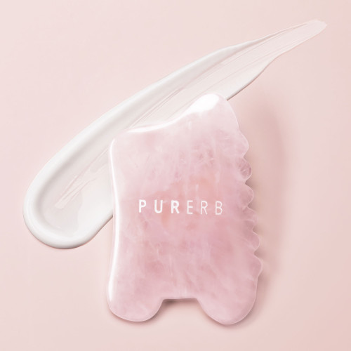 PurErb Mountain Shan (Rose Quartz Gua Sha)