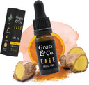 Grass & Co. EASE - Flavoured CBD Oil Drops 500mg (5.5%) CBD with Added Ginger, Turmeric and Vitamins D + K | Pain & inflammation Relief | 10ml