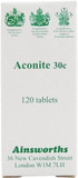 Ainsworths - Aconite 30c Homoeopathic Rem 120 tablet
