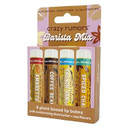 Crazy Rumors 'Barista Mix' 4 Multi Pack Lip Balm Stick Set For Dry Lips, 100% Natural And Vegan