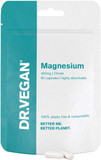 DR.VEGAN Daily Magnesium Citrate, 400mg | 60 Vegan Capsules | Two-A-Day - 30 Day Supply