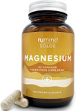 Natural Super Strength Magnesium Glycinate 250Mg | Vegan | Bioavailability | Anxiety & Stress Relief Supplement | Improve Sleep | Nu Mind Wellness Solos | 60 Capsules