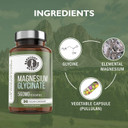 Barefoot Nutrition Magnesium Glycinate Supplement 560mg - 90 x 1-to-3 a Day Capsules. Pullulan Capsule - Superior Absorption: no Synthetic Binders or additives. Vegan & Paleo Friendly