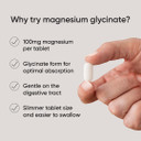 Nutri Advanced Magnesium Glycinate 100Mg High Strength Supplement - Sleep Support - Easily Absorbable, Gentle On Digestion - 120 Tablets