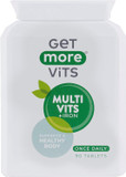 Get More Vits Multivitamin Tablets - 90-Day Supply Of Multivits & Iron Tablets For Men & Women - Immune System Booster To Boost Metabolism, Teeth & Muscle Support, Eye Health, & Energy Release