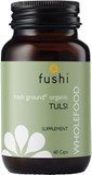 Fushi Organic Tulsi Capsules, 60 Caps | Fresh-Ground Whole Food | Rich In Antioxidants & Nutrients | Rejuvenating Herb For Strengthening The Immune System | Ethical & Vegan, Made In The Uk