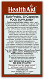 HealthAid DailyProbio Vegi Capsules, 30 -Count