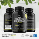 Whole Fenugreek Seed Extract Capsules - 1200Mg - Trigonella Foenum Graecum - Non-Gmo, Gluten Free, 90 Vegan Caps (2 Pack)