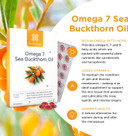 Healthspan Omega 7 Sea Buckthorn Oil 500Mg (60 Capsules) | Menopause Relief & Womenã¢ÂS Health | High Levels Of Omega 7 | Rich In Omega 9 Fatty Acids | Vitamin A | Carotenoids & Tocopherols | Vegan