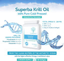 Superba Krill Oil Extract 500Mg 60 Capsules - 100% Pure Cold Pressed Antarctic Eco Harvested