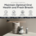 Georganics Mineral Toothtablets - Natural Effervescent Cleansing Tablets with Kaolin Clay - Vegan, SLS, Cruelty and Fluoride Free - Charcoal - 120 Tablets