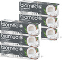Biomed Superwhite 97% Natural Whitening Toothpaste | Enamel Strengthening | Coconut Flavour, Vegan, SLES Free 100g (Pack of 3)