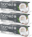 Biomed Superwhite 97% Natural Whitening Toothpaste | Enamel Strengthening | Coconut Flavour, Vegan, Sles Free 100G (Pack Of 3)