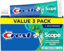 Crest Complete Whitening Scope Toothpaste, Minty Fresh, 5.4 Ounce/459 Grams 3 Pack