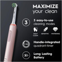 Oral-B Pro 3 Electric Toothbrushes For Adults With Smart Pressure Sensor, Christman Gifts For Women / Him, 1 Toothbrush Head, 1 3D White Whitening Restore Toothpaste, 75 Ml, 2 Pin Uk Plug, Pink